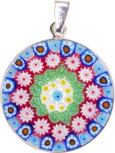 Millefiori Jewelry Pendant