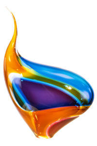 Authentic Hotblown Glass Sculpture"Shiva Series #1" by Paull Rodrigue
